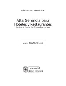 Alta Gerencia para Hoteles y Restaurantes