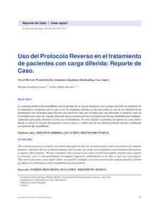 Uso del Protocolo Reverso en el tratamiento de pacientes