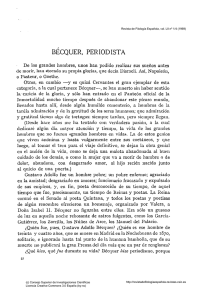 Bécquer, periodista - Revista de Filología Española