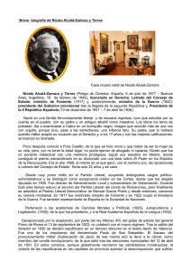Breve biografía de Niceto Alcalá-Zamora y Torres Casa