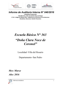Escuela Básica N° 363 “Doña Clara Noce de Coronel”