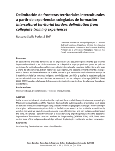 Delimitación de fronteras territoriales interculturales - Série