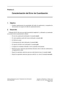Caracterización del Error de Cuantización