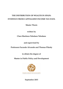 THE DISTRIBUTION OF WEALTH IN SPAIN