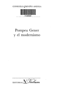 Pompeu Gener y el modernismo