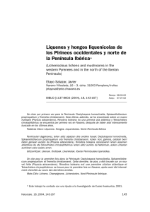 Líquenes y hongos liquenícolas de los Pirineos occidentales y norte