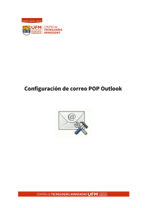 Configuración de correo POP Outlook - CETA-UFM