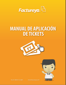 Manual de Aplicación de Tickets Factureya