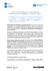 Signatura Conveni UB-UPC i Fundació Centre CIM per al