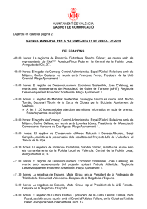 20150715 Agenda prensa - Ayuntamiento de Valencia