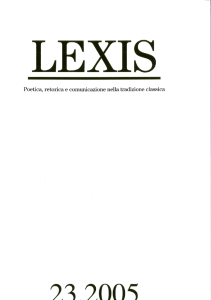 Page 1 LEXIS Poetica, retorica e comunicazione nella tradizione