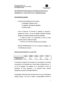 recomendaciones para el estudio de psicología