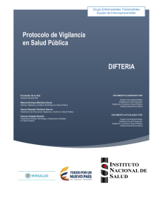 PRO Difteria - Instituto Nacional de Salud