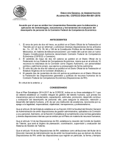 Lineamientos Generales para la elaboración y aplicación