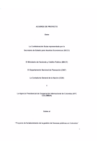 ¡acuerdo de proyecto - DNP Departamento Nacional de Planeación