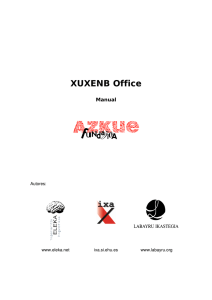 XUXENB Office - Azkue Fundazioa