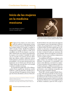 Inicio de las mujeres en la medicina mexicana