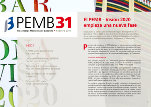 El PEMB - Visión 2020 empieza una nueva fase