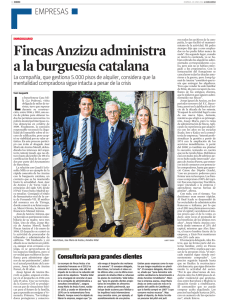 Fincas Anzizu administra a la burguesía catalana