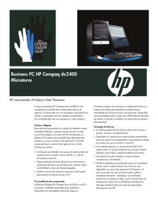 Business PC HP Compaq dx2400 Microtorre
