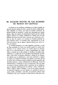 EL ALCALDE MAYOR DE LAS ALJAMAS DE MOROS EN CASTILLA