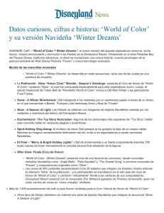 Datos curiosos, cifras e historia: `World of Color` y su versión