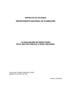 Documento CONPES-2688 - DNP Departamento Nacional de