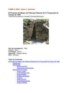 El Proyecto de Mapeo de Palenque Reporte de la
