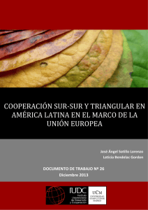 cooperación sur-sur y triangular en américa latina en el marco de la