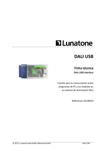 Ficha técnica DALI USB