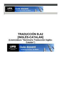 traducción b-a2 [inglés-catalán]