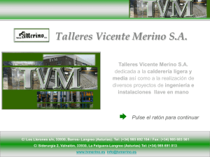 Diapositiva 1 - Talleres Vicente Merino