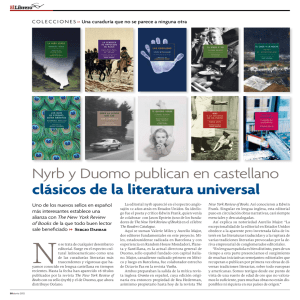 Nyrb y Duomo publican en castellano clásicos de la literatura