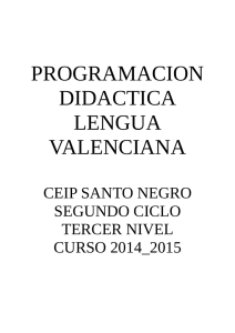 programacion didactica lengua valenciana