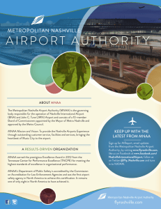 BNA/MNAA Fact Sheet - Nashville International Airport