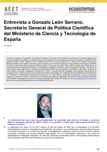 Entrevista a Gonzalo León Serrano, Secretario General de Política