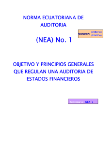 (NEA) No. 1 - Colegio de Contadores Bachilleres y Públicos del