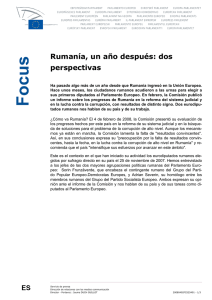 Rumanía, un año después: dos perspectivas