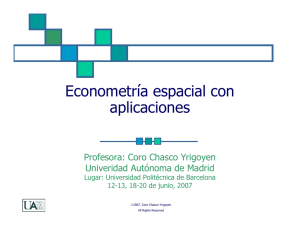 Econometría espacial con aplicaciones