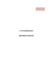 Heine, Heinrich - El Intermezzo