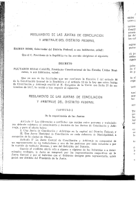 Reglamento de las juntas de conciliación y arbitraje del Distrito