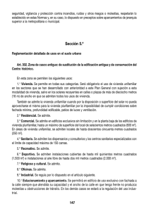 Sección 5.a Reglamentación detallada de usos en el suelo urbano