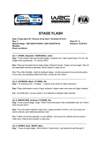 flash after ss8 - Rally Argentina