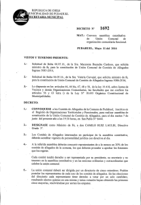 convocatoria constitución unión comunal de comités de allegados