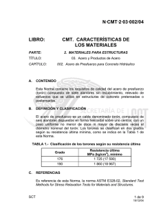 N·CMT·2·03·002/04 LIBRO: CMT. CARACTERÍSTICAS DE LOS
