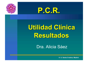 PCR: Utilidad clínica. Resultados