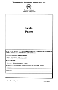 QUE DECLARA AL ARPA PARAGUAYA `INSTRUMENTO SIMBOLO