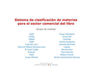Sistema de clasificación temática para el sector comercial del