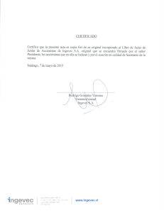 Acta Junta Ordinaria 29/04/2015 (la última celebrada).
