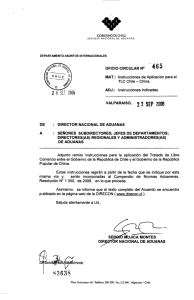 or=rc¡o CIRCULAR N° 4 6 5 - Agencia de Aduanas Pollmann